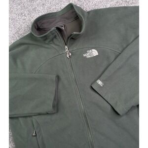 The North Face Jacket Men's XL Windwall Green Fleece Lined Full Zip